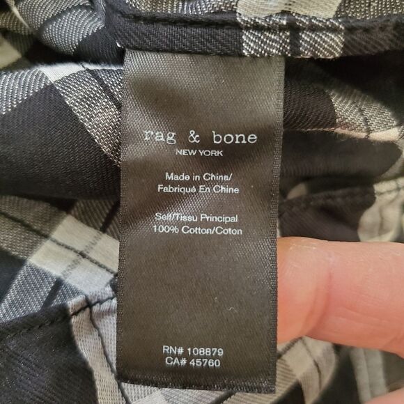 ✨ RAG & BONE ✨ Brighton Plaid Tank Wrap Skirt Dress - [XS, Black & White] - Picture 13 of 16